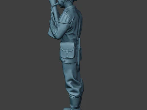 German musician soldier ww2 Stand Baritone horn G8 3D Print Model