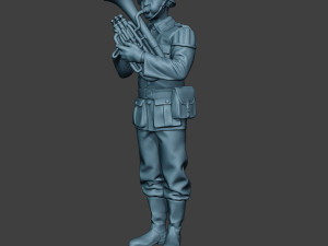German musician soldier ww2 Stand Baritone horn G8 Modèles 3D en vedette