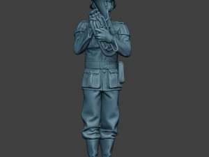 German musician soldier ww2 Stand Baritone horn G8 Modèles 3D en vedette