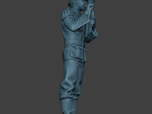 German musician soldier ww2 Stand Baritone horn G8 Modèles 3D en vedette