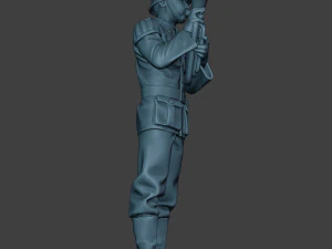 German musician soldier ww2 Stand Baritone horn G8 3D Print Model