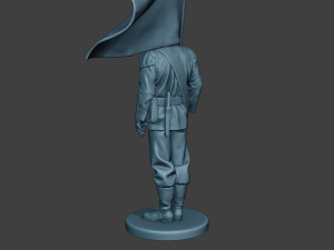 German musician soldier ww2 Stand flag G8 Model Cetak 3D