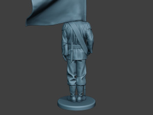 German musician soldier ww2 Stand flag G8 Model Cetak 3D