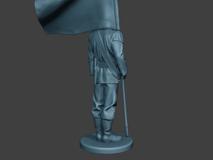 German musician soldier ww2 Stand flag G8 Model Cetak 3D