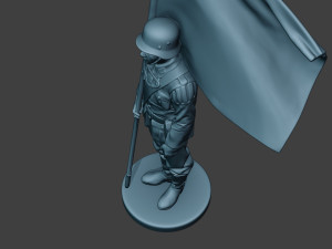 German musician soldier ww2 Stand flag G8 Model Cetak 3D