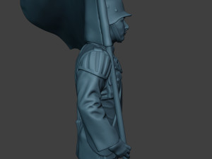 German musician soldier ww2 Stand flag G8 Model Cetak 3D
