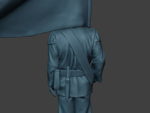 German musician soldier ww2 Stand flag G8 Model Cetak 3D