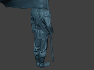 German musician soldier ww2 Stand flag G8 Model Cetak 3D