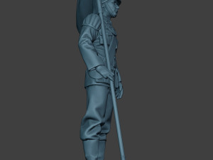 German musician soldier ww2 Stand flag G8 Model Cetak 3D