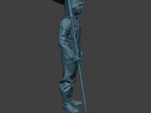 German musician soldier ww2 Stand flag G8 Model Cetak 3D