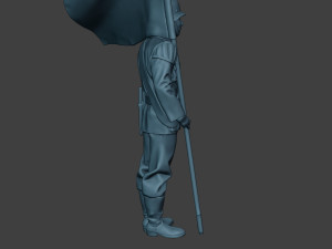 German musician soldier ww2 Stand flag G8 Model Cetak 3D