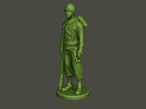 American soldier ww2 Stand A1 Model do druku 3D