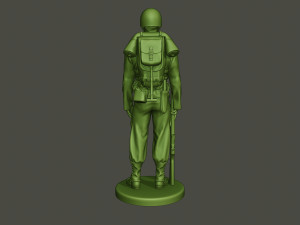 American soldier ww2 Stand A1 Model do druku 3D
