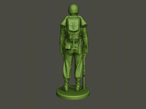 American soldier ww2 Stand A1 3D Print Model