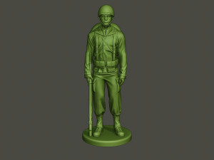 American soldier ww2 Stand A1 Model do druku 3D