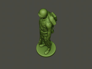 American soldier ww2 Stand A1 Model do druku 3D