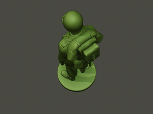 American soldier ww2 Stand A1 Model do druku 3D