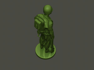 American soldier ww2 Stand A1 Model do druku 3D
