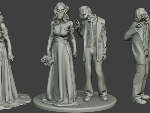 Married casual zombies CZ2 3D Print Model