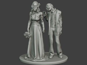 Married casual zombies CZ2 3D-Druckmodell