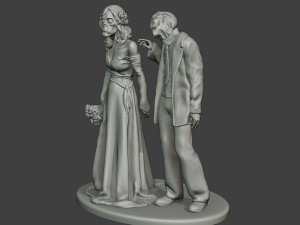 Married casual zombies CZ2 3D-Druckmodell