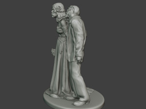 Married casual zombies CZ2 3D-Druckmodell