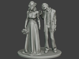 Married casual zombies CZ2 3D-Druckmodell