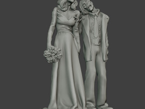 Married casual zombies CZ2 3D-Druckmodell