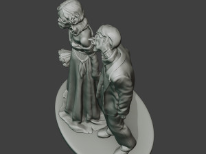 Married casual zombies CZ2 3D-Druckmodell