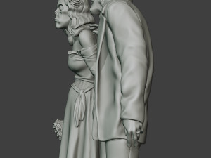 Married casual zombies CZ2 3D-Druckmodell