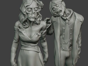 Married casual zombies CZ2 3D Print Model