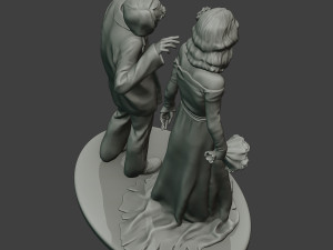 Married casual zombies CZ2 3D-Druckmodell