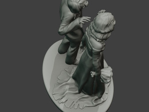 Married casual zombies CZ2 3D-Druckmodell