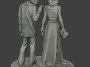 Married casual zombies CZ2 3D-Druckmodell