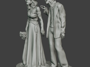 Married casual zombies CZ2 3D-Druckmodell