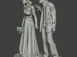 Married casual zombies CZ2 3D Print Model