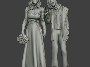 Married casual zombies CZ2 3D-Druckmodell