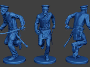 Oficial naval estadounidense dirige la Uni&oacute;n de la Guerra Civil ACWUS1 Modelo de impresión 3D