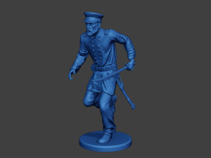 American Naval Officer Run Civil War Union ACWUS1 Modelo de Impressão 3D