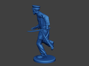 American Naval Officer Run Civil War Union ACWUS1 Modelo de Impressão 3D