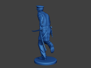 American Naval Officer Run Civil War Union ACWUS1 Modelo de Impressão 3D