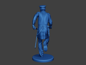 American Naval Officer Run Civil War Union ACWUS1 Modelo de Impressão 3D