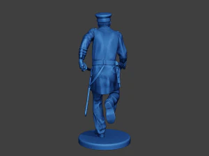 American Naval Officer Run Civil War Union ACWUS1 3D Print Model
