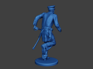 American Naval Officer Run Civil War Union ACWUS1 Modelo de Impressão 3D