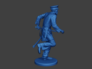 American Naval Officer Run Civil War Union ACWUS1 Modelo de Impressão 3D