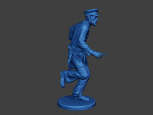American Naval Officer Run Civil War Union ACWUS1 Modelo de Impressão 3D