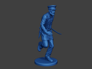 American Naval Officer Run Civil War Union ACWUS1 Modelo de Impressão 3D
