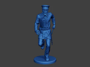 American Naval Officer Run Civil War Union ACWUS1 3D Print Model