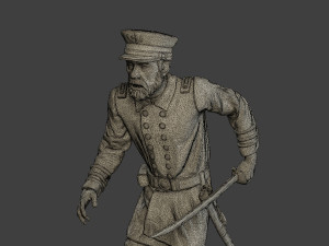 American Naval Officer Run Civil War Union ACWUS1 Modelo de Impressão 3D