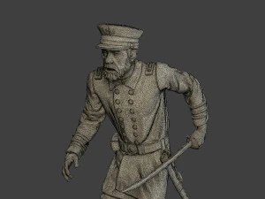 American Naval Officer Run Civil War Union ACWUS1 3D Print Model
